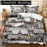 UK Londoni stiilis Kuninga ja Kuninganna tekikott Briti elemendid Voodipesukomplekt teismelistele t&auml;iskasvanutele Londoni sild Big Ben Pol&uuml;ester tekikate 135x200cm gray