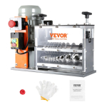 VEVOR Automaatne traadieemaldaja, 1,5 mm-40 mm Elektriline mootoriga kaablieemaldaja, 750W 48 x 30 x 38 cm