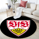 VfB Stuttgart &Uuml;mmargune Vaip Kontoritoolide Alla Magamistuba Elutuba Kodu Dekoor 100cm x 100cm