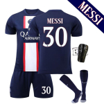PSG 2022-23 Kodus&auml;rgi Jalgpallis&auml;rk 30 Messi UEFA Meistrite Liiga F&auml;nniversiooni S&auml;rk T&auml;iskasvanu Noortele #M sinine