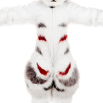 Fursuit valmis koera &uuml;likond Fursuit &uuml;likond koomiksin&auml;itus COSPLAY kost&uuml;&uuml;m Furui kantav White body white