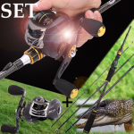 Baitcasting p&uuml;&uuml;gikomplekt &Otilde;ngeritv 4 sektsiooniga s&uuml;sinikkiud Lisa Baitcasting kalastusrull 11+1BB 6.3:1 YJS2.1m-HXF left