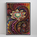 Teemantmaal Ristpistes Lille Teemantmosaiik T&auml;isekraanil teemanttikandid 20X30CM