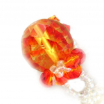 Bague 'Mineralia' Orange Blanc 56 valge