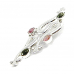 Les Tr&eacute;sors De Lily [H8329] - Pendentif Argent 'Sapa' rose vert Heleroosa