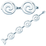 Les Tr&eacute;sors De Lily [L1110] &ndash; h&otilde;bedane 'Chor&eacute;ographie' terasest k&auml;ev&otilde;ru &ndash; 19 cm &ndash; 26 mm h&otilde;be