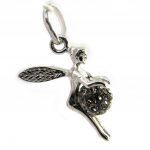 Les Tr&eacute;sors De Lily [L9752] - Pendentif Argent 'F&eacute;e Clochette' gris (cristal) hall