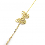 Les Tr&eacute;sors De Lily [M6708] - Bracelet Plaqu&eacute; Or 'Papillon Lumi&egrave;re' dor&eacute; kuld