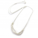 Les Tr&eacute;sors De Lily [M7259] &ndash; h&otilde;bedane 'Marbles' h&otilde;bedane kaelakee &ndash; 50x5 mm h&otilde;be
