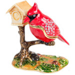 Les Tr&eacute;sors De Lily [Q3868] - ehtekarp  Red Bird  punane pruun - 80x70 mm punane