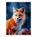Winter Snow Fox Teemantmaaling Loom t&auml;ispuur DIY Mosaiik Tikand Ristpiste 20X30CM
