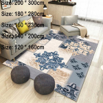 Voodimatt Uksematt Suure suurusega voodimatt Nordic Print 3D vaip Elutoa vaip Magamistoa 120*160cm