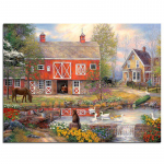 Teemantmaalik&uuml;la t&auml;isringi saabumine Teemanttikandite maastik 20X30CM