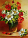 Diamond Painting Flowers Teemantkunst Maalimine Tikkimiskomplekt Teemantmaaling Full Drill Round 15*20cm