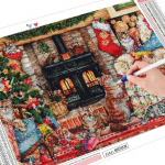 Teemantmaaling Kass t&auml;isruudukujuline &uuml;mmargune puur N&auml;put&ouml;&ouml; Kunst Teemanttikandid J&otilde;ulusokid Mosaiik Loomade kodukaunistus Full Round (20X30CM)