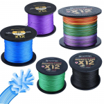 SOUGAYILANG12 Strands &otilde;ngen&ouml;&ouml;r punutud &otilde;ngen&ouml;&ouml;r 20LB-103LB &uuml;litugevad kulumiskindlad p&otilde;imitud n&ouml;&ouml;rid 350M&0.234 sinine