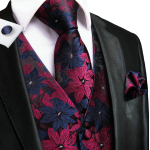 Hi-Tie Tuxedo vest meestele, &uuml;likond, vest kaelaside, taskur&auml;tik, mansetin&ouml;&ouml;bid pulma&auml;ri jaoks L