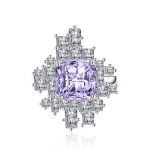 SACE GEMS Klassikaline vasesulamist tsirkoonist s&otilde;rmus Naiste ehted Pulmalubaduse peokingitus Open roosa