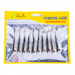 10 tk/kott P&uuml;&uuml;k Pehme s&ouml;&ouml;da vobbler Kunstlik s&ouml;&ouml;t Krevettide l&otilde;hn soolaga Kumm Bass P&uuml;&uuml;gilant Crankbait Swimbait Landid