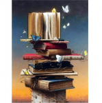 5D DIY Teemantmaali Raamat Maailm Teemanttikandid T&auml;iskomplektsed ristpistes komplektid Kodukaunistuse kingitused Round 20x30cm