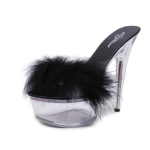 HOKSZVY 190 seeria 14,5 cm kontsa 4,5 cm platvorm stiletto platvorm sussid Kristallkingad Pulmakingad Kristallsandaalid LFD 43 black