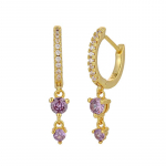 ANENJERY Rainbow tsirkoonist CZ Hoops ringk&otilde;rvar&otilde;ngas naistele tsirkoonist ripats Huggie k&otilde;rvar&otilde;ngad ehete hulgim&uuml;&uuml;k