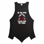 Meeste j&otilde;usaaliriided Suvised hingavad ebaregulaarse &auml;&auml;risega Fitness Tankid lahtised Trend Street Wear Varrukateta T-s&auml;rgid Kulturism M must