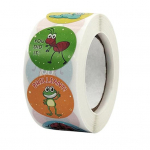 1 rull Dekoratiivne isekleepuv Suurep&auml;rased turvalised lapsed Armsad loomad Ergutavad kleebised &Otilde;petajakleebis A