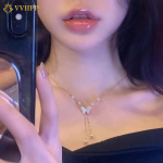 Korea Butterfly Pearl Chain kaelakee naistele Choker kaelakeed Aksessuaarid Ehted Kingitused Style 1