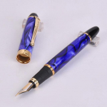 Uus saabunud Jinhao X450 Luxury Dazzle Blue t&auml;itesulepea Kvaliteetsed metallist tindipliiatsid kontoritarvete koolitarvete jaoks