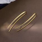 Foxanry minimalistlikud k&auml;sitsi valmistatud k&otilde;rvar&otilde;ngad naiste paaridele Loomingulised lihtsad geomeetrilised ehted kuld