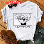 Jaapani Anime Hunter X Hunter T-s&auml;rk Meeste Kawaii Cartoon Gooti Killua Graafilised T-s&auml;rgid Manga Harajuku Topid Unisex T-s&auml;rgid Meeste M