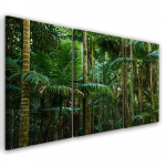 Kolmeosalise pildiga l&otilde;uenditr&uuml;kk Rainforest Nature 60x40 roheline