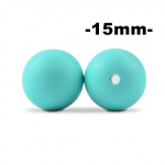 15 mm 100 tk &uuml;mmargused silikoonhelmed hambad Beebi imetav kaelakee lutt, suuhooldus BPA tasuta toidukvaliteediga v&auml;rviline