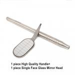 Hambaravi Suu peegel Odontoskoop Suuhooldus Hammaste Puhastus Uuring H&uuml;gieen Klaas Peegel Peegli K&auml;epide 1 set E high handle