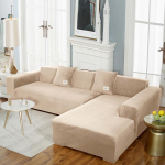 Kvaliteetne sametest diivanikate L kujuga diivani istmekatted elutoa jaoks nurgadiivani jaoks Elastne diivani kate pestav 1seater 90-140cm