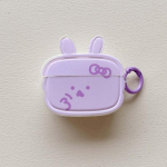 Purple Rabbit 3D multikas Lovely Bunny juhtmevaba Bluetooth k&otilde;rvaklappide laadimiskarp Apple Airpodidele 1 3 2 Pro 2. peakomplekti &uuml;mbris For Airpods Pro 2nd