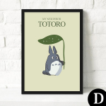Elutoa dekoratiivmaal Moodne lihtne maal Totoro Multikas Multikas seinamaalingud V&auml;ike v&auml;rske lastemaja 30x40cm No Frame