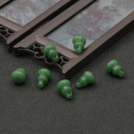 10 tk arhaistlik k&otilde;rvitsa kujuga jade aksessuaarid hiina stiilis klaasripatsid ehete jaoks, meisterdades v&otilde;lu kaunistusi 16*12mm tumeroheline v&auml;rv