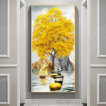 Abstraktsed luksuslikud lilled, l&otilde;uend, maalid valged lilled, rikkalikud puu seinad, plakatid, tr&uuml;kised Elutoa veranda Kodukaunistus Cuadros 20cm&times;40cm NoFrame