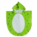 Beebi hommikumantel puuvillase mustriga lastele hommikumantel, rannas ujumiskapuutsiga 1&ndash;5 aastat M 1 to 5 years roheline