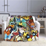 LOUSIDREAM Lilled vooditekid Kodu Reisimine T&auml;iskasvanutele Flanelltekk diivanvoodi jaoks Elutoa Diivan Laps Hoia soojas 75x90cm