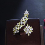 CMM ehted l&auml;ikivad kuupmeetrist tsirkooniumoksiidist reguleeritavad lehe&otilde;ielised suure s&otilde;rmega s&otilde;rmused naistele h&otilde;be