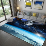 Moodne 3D-prinditud Maa Suured vaibad Galaxy ruumimuster Vaibatuba Suur vaip Elutuba Vannitoamatt Libisemisvastane 40x120cm