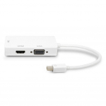Mini DP TO HDMI VGA DVI Kolm-&uuml;hes adapterkaabel Thunder s&uuml;learvuti valge