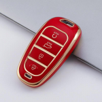 4 nupuga TPU auto v&otilde;tmehoidja korpuse kate Hyundai Tucson Solaris Sonata Hybrid NEXO NX4 Santafe Dn8 2020 2021 2022 tarvikutele punane