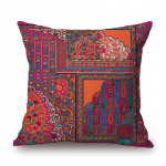 Luksuslik klassikaline lillemustriga elevant loom dekoratiivne puuvillane linane diivani padjakate Moodne esteetiline kunst padja &uuml;mbris 450mm*450mm