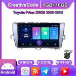 Androidi autoraadio Toyota Prius XW30 2009-2015 auto multimeediumipleierile GPS-navigatsioonipeakomplekt WIFI 1+16GB