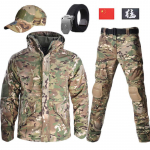 Taktikalised v&otilde;itlus&uuml;likonnad jakk + p&uuml;ksid Meeste veekindel paks fliis jahi&uuml;likond tuulejakk kapuutsiga s&otilde;jav&auml;e&uuml;likonnad v&auml;lis&otilde;jav&auml;elastele XL