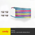 Elastsed kingapaelad vabaaja tossud kiireks turvalisuseks, lamedad kingapaelad, Unisex laisad paelad mitmev&auml;rviline